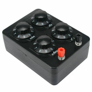 J2362 Präzisions variabler Widerstand Dekade Box Kasten 0-9999Ohm Lehrinstr NEW - Bild 1 von 6