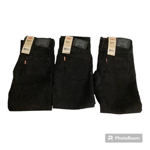 3- LEVI'S BOYS 511  Slim  JEANS, BLACK STRETCH 7 Reg MSRP$ 42.00 - Picture 1 of 4