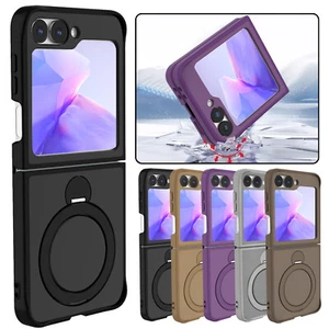 For Samsung Galaxy Z Flip 6 5 4 3 Mag Safe Ring Stand Shockproof Slim Phone Case - Picture 1 of 15