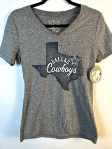 Dallas Cowboys Texas V Neck short sleeve stretch top Size M - Picture 1 of 6