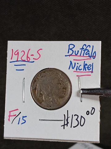 1926-S Buffalo Nickel in  F -GRADE Cover