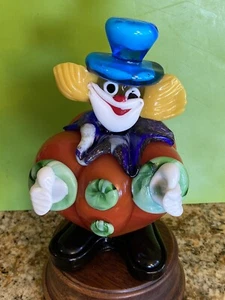 SELTENE VINTAGE LA SERENISSIMA MURANO GLAS RUNDE CLOWNFIGUR - ITALIEN - Bild 1 von 9