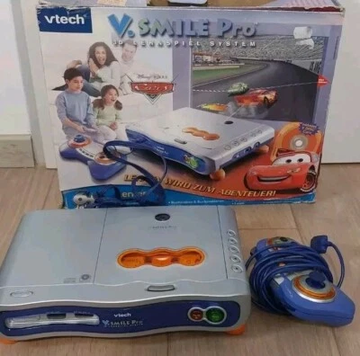 vtech vsmile Pro Lernkonsole Kinder Konsole smile + 1 Controller + Spiel + Kabel - Bild 1 von 3
