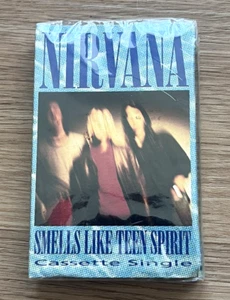 Vintage Nirvana Smells Like Teen Spirit Single Cassette Tape NEW DGCCS-19050 - Picture 1 of 8