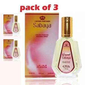 Sabaya 50ml (Pack of 3) EDP Spray Al Rehab Crown Perfumes Spray - Picture 1 of 3