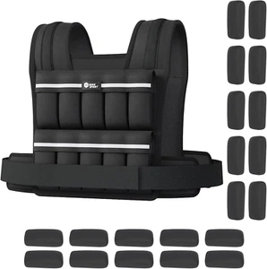 Adjustable Weighted Vest Men 20Lbs/30Lbs Body Weight Vests 20 in 1 Fast Adjust W - Picture 1 of 6