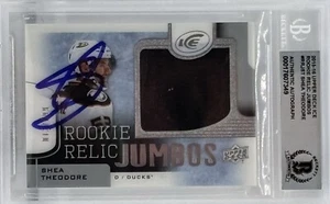 Shea Theodore Signed 2015-16 UD Ice Rookie Relic Jumbos #RRJST /299 BAS Auto 10 - Picture 1 of 3