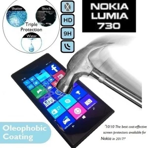 100% Genuine Premium Tempered Glass LCD Screen Protector for Nokia Lumia 730 735 - Picture 1 of 2