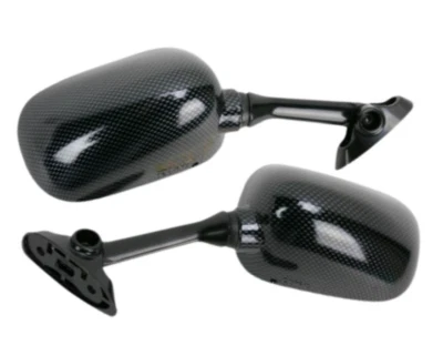 2002-2003 Suzuki GSXR 600 750 1000 Replacement Carbon Fiber Look EMGO Mirror Set - Image 1 of 2