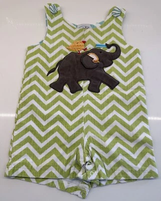 mudpie Bebé Niñas Niños Body Mameluco Ropa de Verano Talla 12-18M Elefante Foto 1 de 4