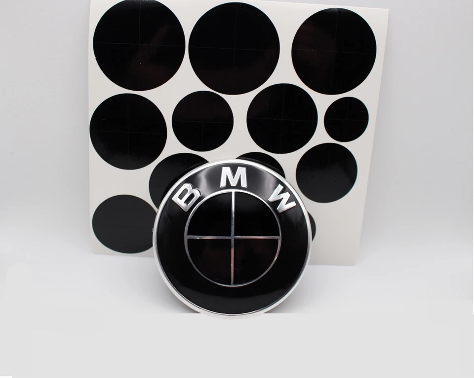 Pegatinas superpuestas emblema totalmente negras para BMW Z3 325 325e Z4 Z4M Z3M convertible Foto 1 de 4