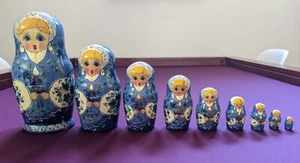 E. Chibizova 9-Piece Matryoshka Nesting Dolls 1992 Handmade Vintage - Picture 1 of 8