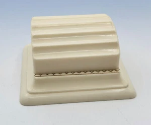Vintage Celluloid Plastic Deco Style Clamshell Display Ring Box Teal Lining - Picture 1 of 4