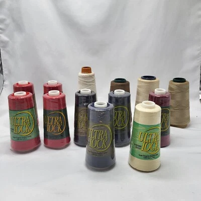 Serger Thread - 9 New Ultra Lock 3000 Yds. & 4 Used Rolls - Lot Of 13 - Image 1 of 4