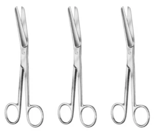 Fergusson Abdominal Scissors Curved 7" (18 Cm) 3 Pcs Ferguson Operating Uterine - Picture 1 of 2