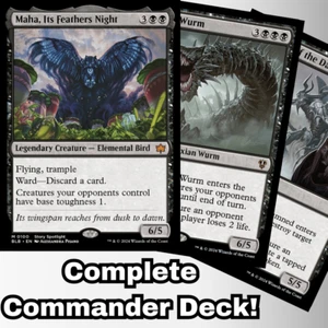 MTG Commander EDH Deck Maha, Its Feathers Night 100 Magic Cards Custom Deck - Picture 1 of 12