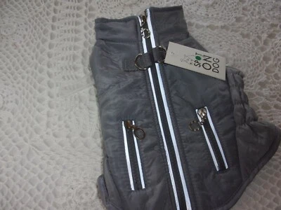 Gray Spot on Dog Pet Harness Jacket S M L Coat puppy new Fleece lined  - Image 1 of 2