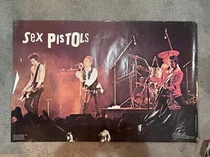 1970s Sex Pistols 1978 Stage Concert Poster Sid Vicious 34 x 23 Glitterbest 468 - Picture 1 of 7