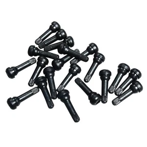 500pcs TR414 Snap-In Tire Wheel Valve Stems Medium Length: 50mm Black Rubber Kit - Picture 1 of 5