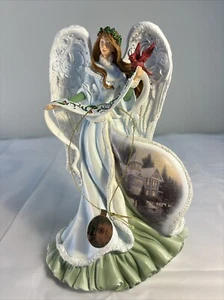Thomas Kinkade Bradford Exchange Holly Angel 8” Christmas Limited Lights Up - Picture 1 of 15