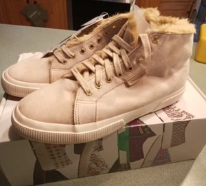 Superga Fantasia Shearling Lined High Top Sneaker Size M 8 Euro 41 NWT Box 2795 - Picture 1 of 6