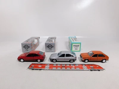 3X Gama 1:43 PKW Opel Kadett 890 Limousine 1195 GLS 1196 GSi Mint+Box #DZ248-1 - Immagine 1 di 4