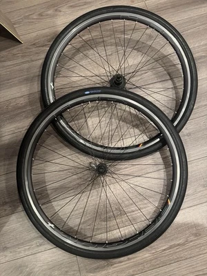 HED 比利时 + 轮辋制动公路自行车轮组 PowerTap 轮毂 Barlow Pass 轮胎 — 第 1/4 张图片