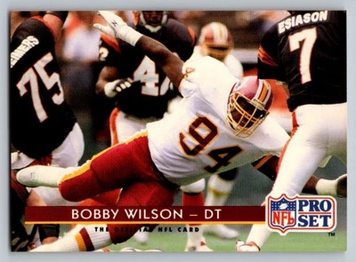 1992 Pro Set #89 Bobby Wilson Washington Redskins - Image 1 of 2