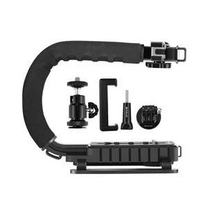 PULUZ C-Shape 3-Head Cold Shoes Handheld Bracket Stabilizer for SLR & DV Camera - Picture 1 of 11