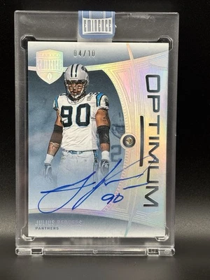 2024 PANINI EMINENCE JULIUS PEPPERS OPTIMUM DIAMOND AUTO /10 CAROLINA PANTHERS - Image 1 of 2