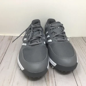adidas Mens Tech Response 3.0 Spiked Golf Shoes Grey White Size 8 Golfing - Picture 1 of 6