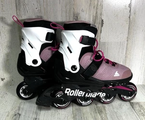Rollerblade Kids Adjustable Microblade Junior Inline Skates sz 5-8 Pink Black - Picture 1 of 6