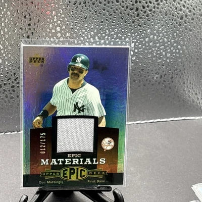 Camiseta deportiva Upper Deck Epic Materials Don Mattingly 2006 usada en juegos roja #12/175 Foto 1 de 2