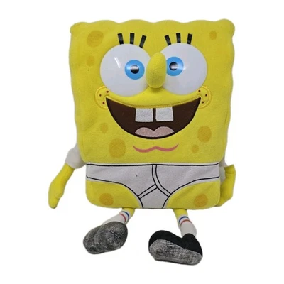 Pantalones cuadrados vintage de Bob Esponja Nickelodeon Viacom 2000 muñeca de peluche pantalones extraíbles Foto 1 de 4