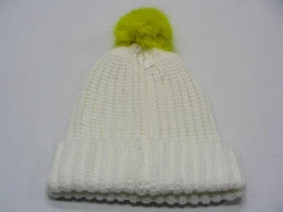 MOSSIMO SUPPLY CO - Blanco con Pom Amarillo - ¡Talla Única Gorra Medias Gorro! Foto 1 de 4