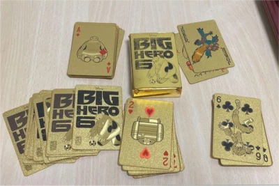 Disney Big Hero 6 carte da gioco oro - Immagine 1 di 2