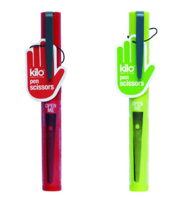 KILO PEN SCISSORS - Red or Green handy for Handbags & Pencil Cases - Quality