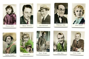 Tarjeta de estrella de cine De Beukelaer Cookies (Bélgica) 1935, tú eliges - Imagen 1 de 11