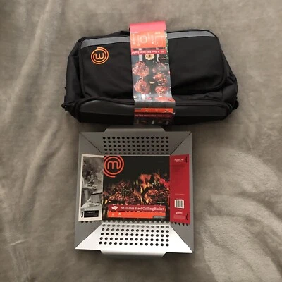 Master Chef 8 Piece BBQ Cooler Bag Set + Stainless Steel Grilling Basket - Image 1 of 4