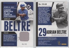2017 Panini Chronicles Swatches Purple /49 Adrian Beltre #CS-AB