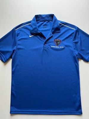 Nike DePaul Blue Demons Polo Shirt Mens Medium Blue Dri-Fit Short Sleeve NCAA - Image 1 of 4