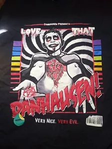 Rare Danhausen Very Nice Very Evil T-Shirt XL AEW ROH Pro Wrestling Tees - Picture 1 of 1