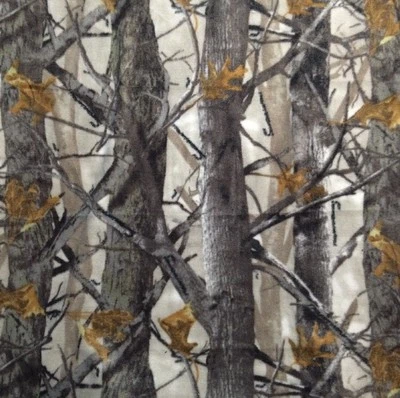 True Timber Outdoors Trees/Leaves Fleece Fabric - .8 of a yard x 59" - Image 1 of 3