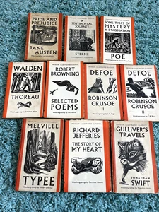 10 x Penguin Illustrated Classics - RARE Complete Set 1938 - Pride and Prejudice - Picture 1 of 23