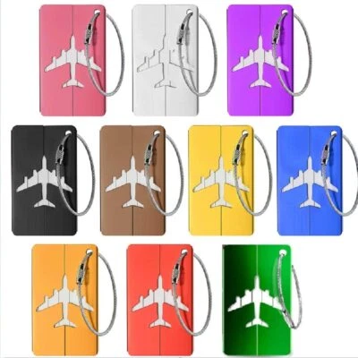 MARKENLOS 10 pezzi etichette per valigia etichette per valigia con nome targhetta per indirizzo targhetta per bagagli