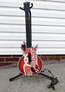 Xbox 360 Guitar Hero Les Paul Wired Kiosk Demo Guitar Aerosmith Working - Picture 1 of 7