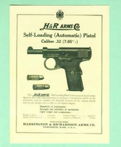 H&R Model Self-Loading Pistol Owners Manual Reproduction - Picture 1 of 1