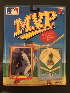 1990 Ace Novelty MVP Baseball Card & Pin Set - Nolan Ryan - Rangers - HOF