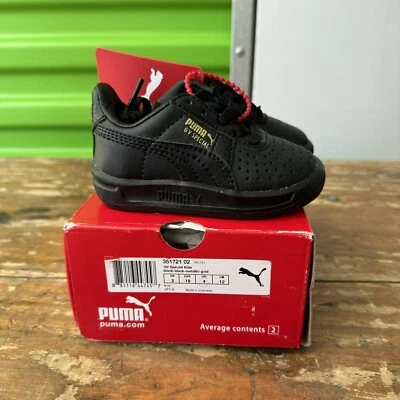 Puma Gv Special Niños Talla 4 Negro Tenis Zapatos Informales 351721 02 Nuevo/Caja Foto 1 de 4