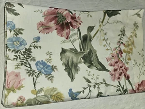 COUNTRY CURTAINS Brand Valance 16 x 84 Pink Blue Green Floral Lined Cotton USA - Picture 1 of 10